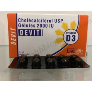 Buy Cholecalciferol Capsules USP 2000 IU (Vitamin D3) in India
