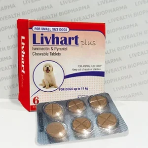 Buy Ivermectin & Pyrantel Pamoate Chewable Tablets 68 mcg /57 mg (Up to 11 kg) in India