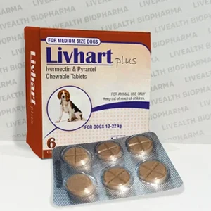 Buy Ivermectin & Pyrantel Pamoate Chewable Tablets 136 mcg /114 mg (12-22 kg) in India