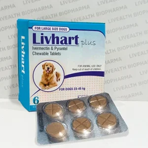 Buy Ivermectin & Pyrantel Pamoate Chewable Tablets 272 mcg /227 mg (23-45 kg) in India