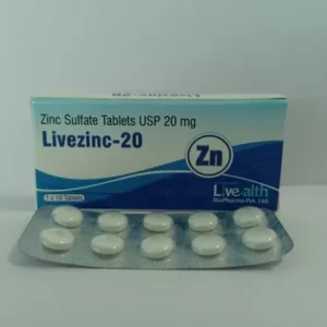 Buy Zinc Sulfate Dispersible Tablets BP 20 mg in India